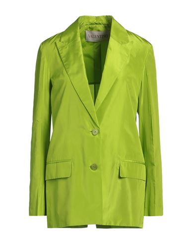 Valentino Garavani Woman Blazer Lime Green Size 4 Silk
