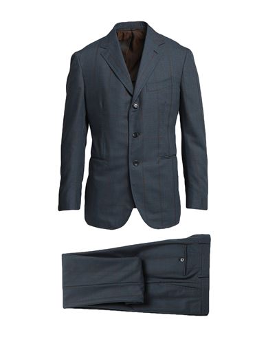 Shop Stile Latino Man Suit Navy Blue Size 42 Wool