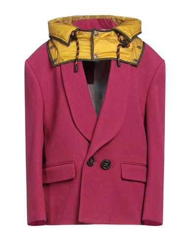 Dsquared2 Woman Coat Magenta Size 2 Wool, Polyamide