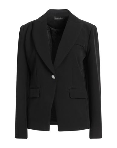 Vanessa Scott Woman Suit Jacket Black Size L Polyester