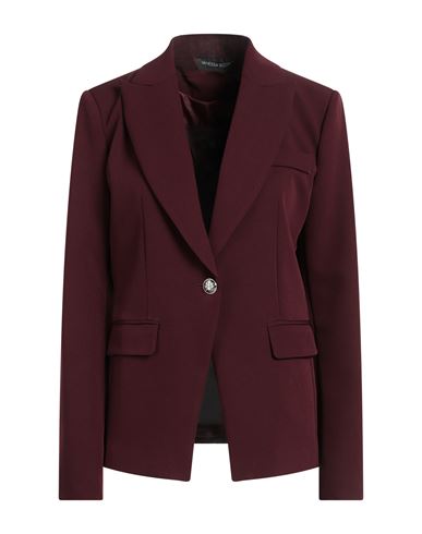 Vanessa Scott Woman Suit Jacket Burgundy Size L Polyester In Red