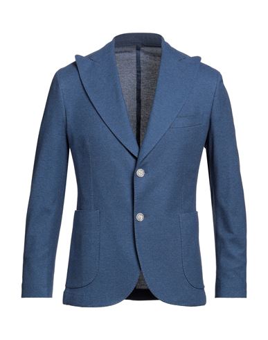 Barba Napoli Man Suit Jacket Blue Size 44 Cotton