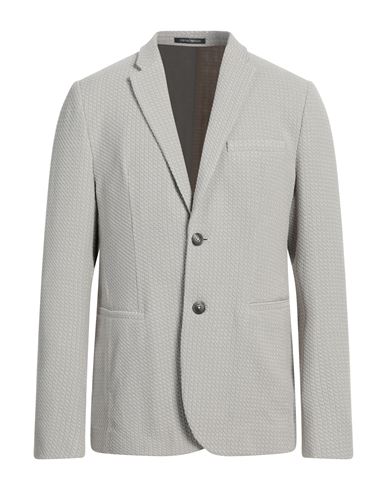 Emporio Armani Man Blazer Light Grey Size 44 Viscose, Polyamide, Cotton, Elastane