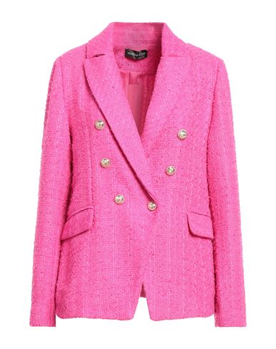 Vanessa Scott Woman Suit Jacket Fuchsia Size L Polyester In Pink