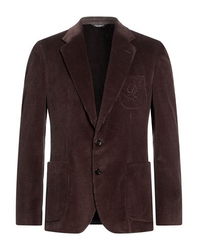 Dolce & Gabbana Man Blazer Dark Brown Size 40 Cotton