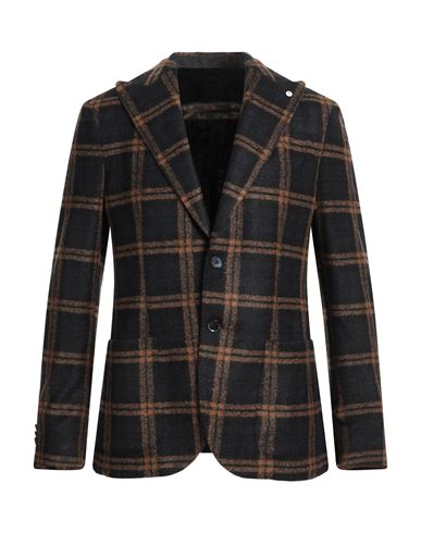 L.b.m 1911 L. B.m. 1911 Man Blazer Midnight Blue Size 46 Acrylic, Virgin Wool, Polyester In Blue