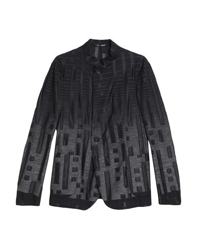 Emporio Armani Man Blazer Black Size 38 Wool, Polyester, Linen, Silk