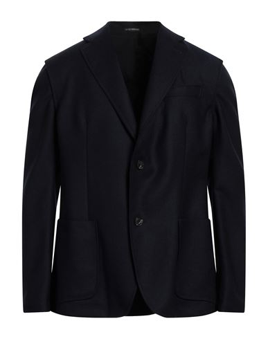Emporio Armani Man Suit Jacket Midnight Blue Size 40 Virgin Wool