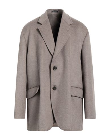 Emporio Armani Man Blazer Dove Grey Size 44 Virgin Wool, Polyester