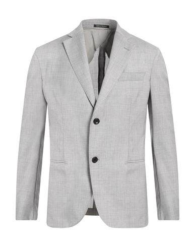 Emporio Armani Man Suit Jacket Light Grey Size 46 Virgin Wool