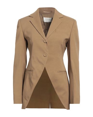 Sportmax Woman Blazer Khaki Size 10 Viscose, Elastane, Polyester In Beige