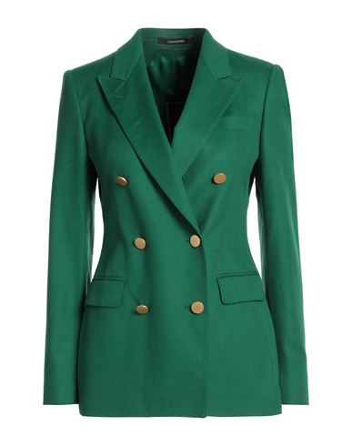 Shop Tagliatore 02-05 Woman Blazer Green Size 10 Virgin Wool, Cashmere