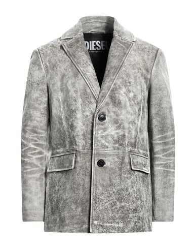 Diesel Man Suit Jacket Khaki Size 36 Sheepskin In Beige