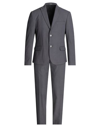 Havana & Co. Man Suit Lead Size 40 Polyester, Viscose, Elastane In Grey
