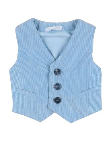 Shop Manuell & Frank Newborn Boy Tailored Vest Sky Blue Size 0 Polyester, Nylon