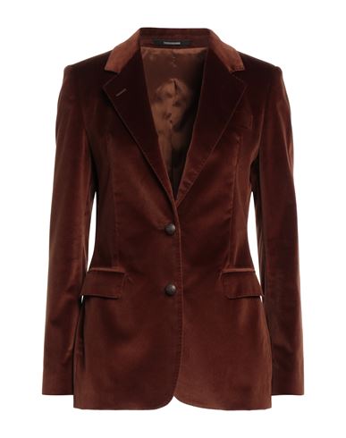 Tagliatore 02-05 Woman Blazer Brown Size 4 Cotton, Elastane