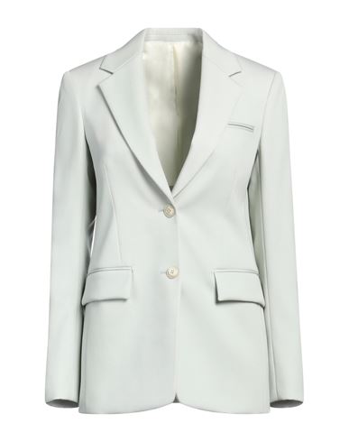 Woman Blazer Light green Size 6 Polyester, Elastane