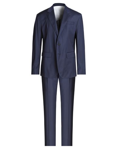 Dsquared2 Man Suit Navy Blue Size 42 Wool, Elastane