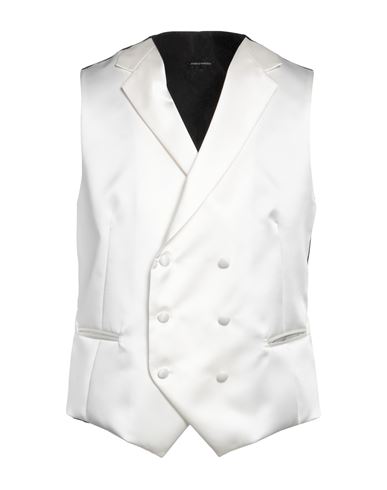 Angelo Nardelli Man Vest White Size 42 Polyester