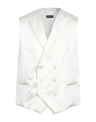 Angelo Nardelli Man Vest White Size 46 Polyester