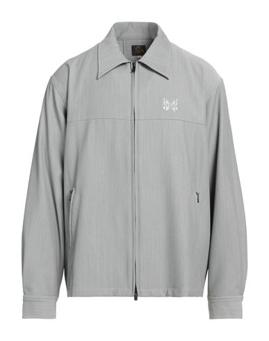 Shop Needles Man Jacket Grey Size Xl Polyester, Rayon, Polyurethane