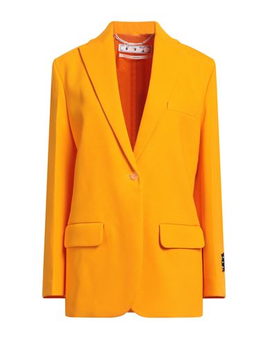 Off-white Woman Suit Jacket Mandarin Size 2 Viscose