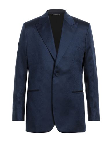 Dior Homme Man Blazer Navy Blue Size 42 Wool, Silk