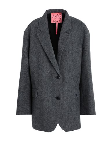 Max & Co . Adr De-coated Woman Suit Jacket Grey Size 10 Synthetic Fibers, Wool, Viscose, Cotton