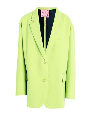 Max & Co . Adr De-coated Woman Blazer Acid Green Size 8 Polyester