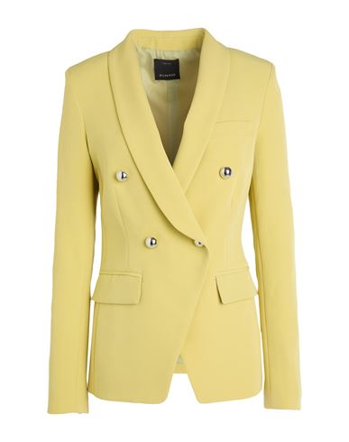 Pinko Woman Blazer Lime Green Size 6 Polyester, Elastane In Transparent