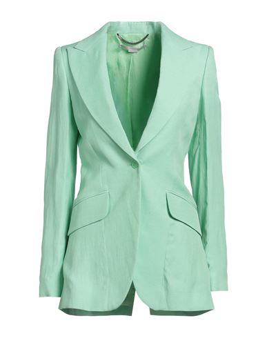 Stella Mccartney Woman Blazer Light Green Size 0-2 Viscose, Linen