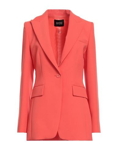 Sly010 Woman Blazer Coral Size 6 Polyester In Red