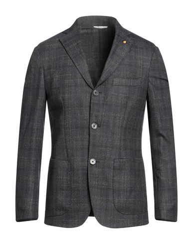 Primo Emporio Man Suit Jacket Navy Blue Size 36 Polyester, Viscose, Elastane In Black