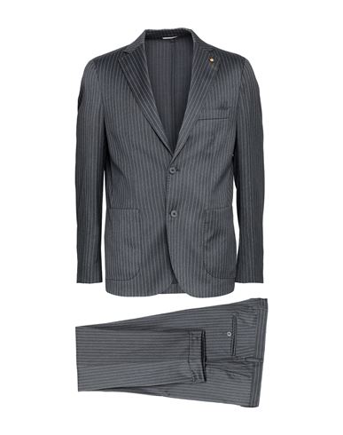 Primo Emporio Man Suit Lead Size 38 Polyester, Viscose, Elastane In Grey