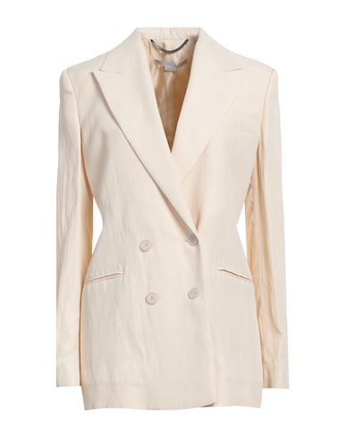 Stella Mccartney Woman Blazer Cream Size 6-8 Viscose, Linen In White