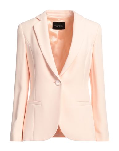 Emporio Armani Woman Blazer Light Pink Size 6 Viscose, Acetate, Elastane
