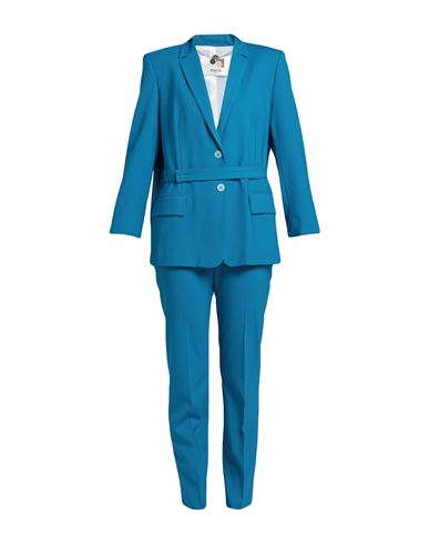 Ports 1961 Woman Suit Azure Size 4 Virgin Wool, Elastane In Blue