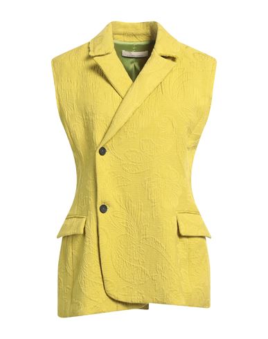 Liviana Conti Woman Suit Jacket Acid Green Size 6 Cotton
