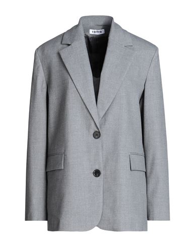 Edited Kainoa Blazer (grs) Woman Blazer Grey Size 6 Recycled Polyester, Viscose, Polyester, Elastane
