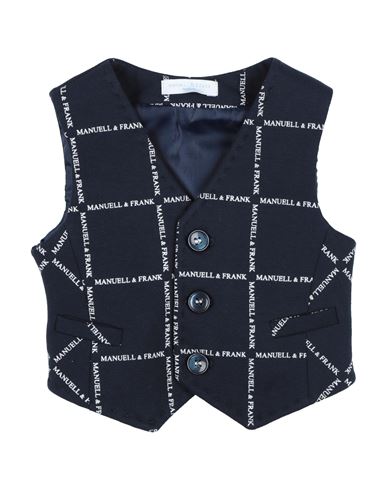 Shop Manuell & Frank Newborn Boy Tailored Vest Midnight Blue Size 0 Cotton, Elastane