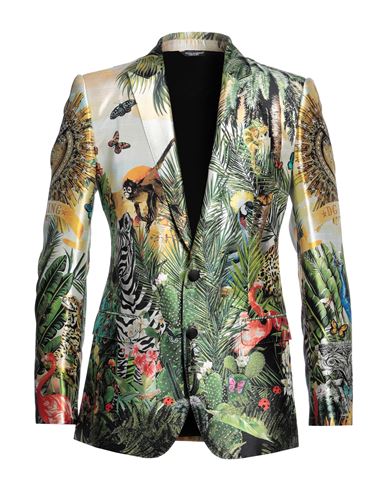 Dolce & Gabbana Man Blazer Yellow Size 36 Silk
