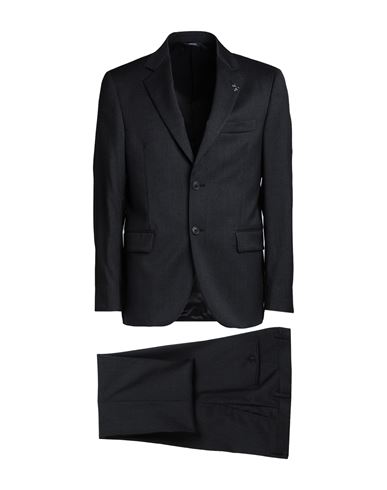 Tombolini Man Suit Steel Grey Size 50 Merino Wool