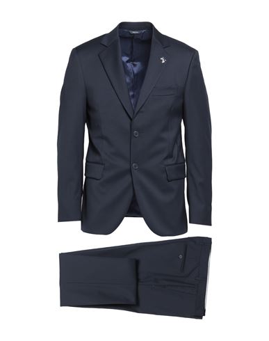 Tombolini Man Suit Midnight Blue Size 50 Merino Wool