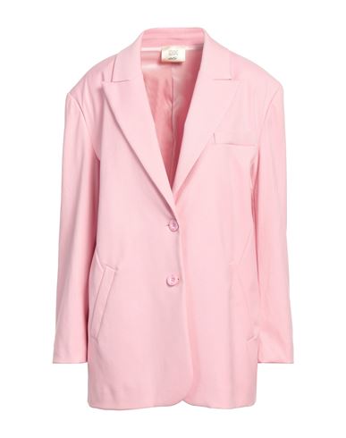 Dx Collection Woman Blazer Pink Size M Polyester, Viscose, Elastane
