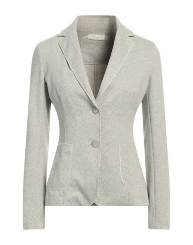 Antonelli Woman Blazer Light Grey Size 2 Polyester, Viscose, Polyamide, Elastane