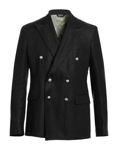 Brian Dales Man Suit Jacket Black Size 42 Linen