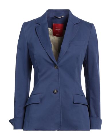 Co. Go Woman Suit Jacket Blue Size 4 Cotton