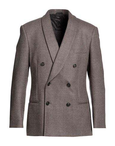 Giorgio Armani Man Blazer Khaki Size 44 Virgin Wool In Beige