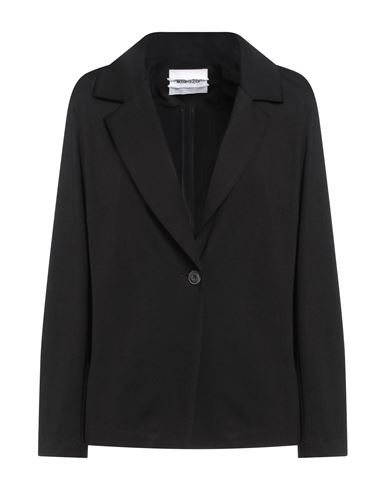 Brand Unique Woman Blazer Black Size 3 Viscose, Polyamide, Elastane