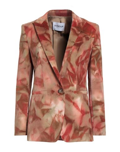 Shop Dondup Woman Blazer Rust Size 8 Cotton, Elastane